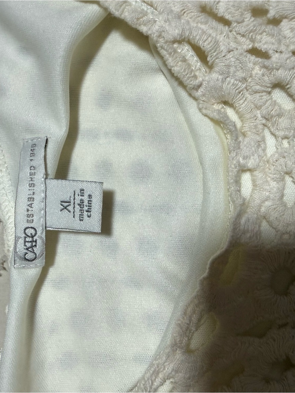 Cream Crochet Bodice Maxi Dress - Picture 3 of 3